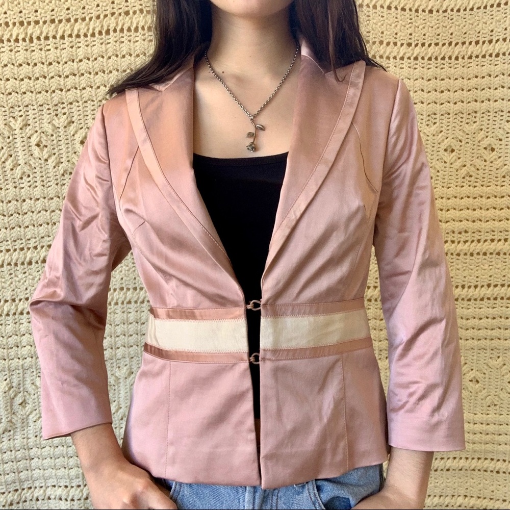 2000s Pastel Pink Blazer by Bebe 💞👚👛